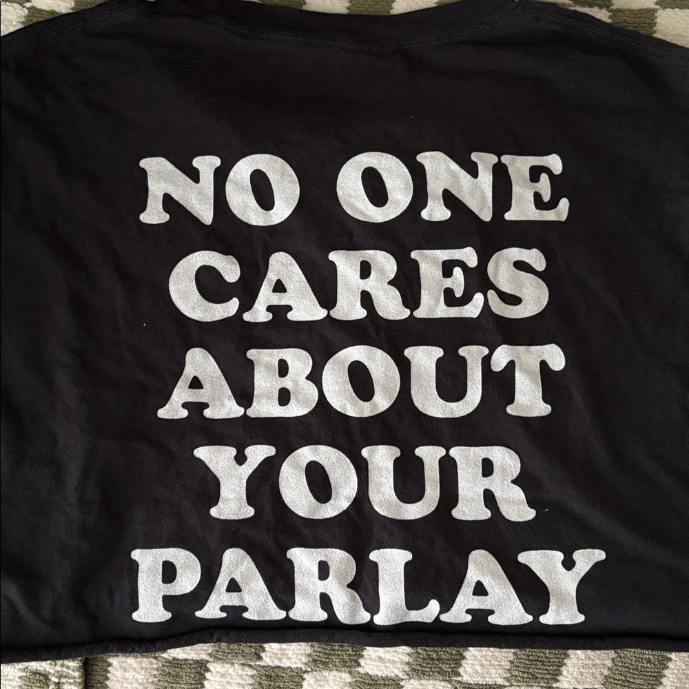 Comfort Colors Black Tee with White Text